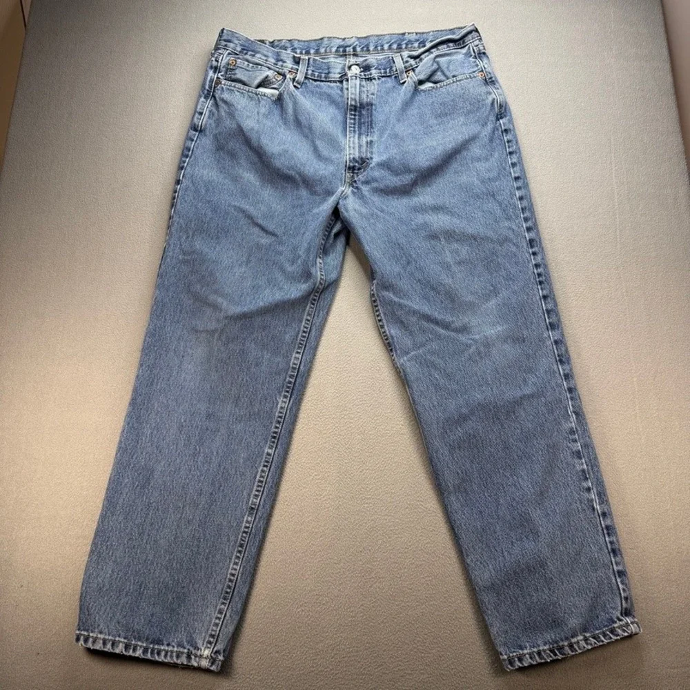 Levis 550 Jeans Relaxed Fit 40x32 (FIT 39x30) Blue Denim Classic Cotton Casual
